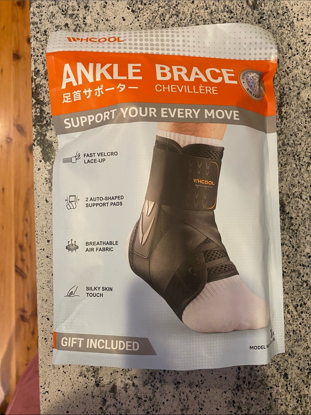 Slim-Fit Ankle Brace for Sprained Ankle